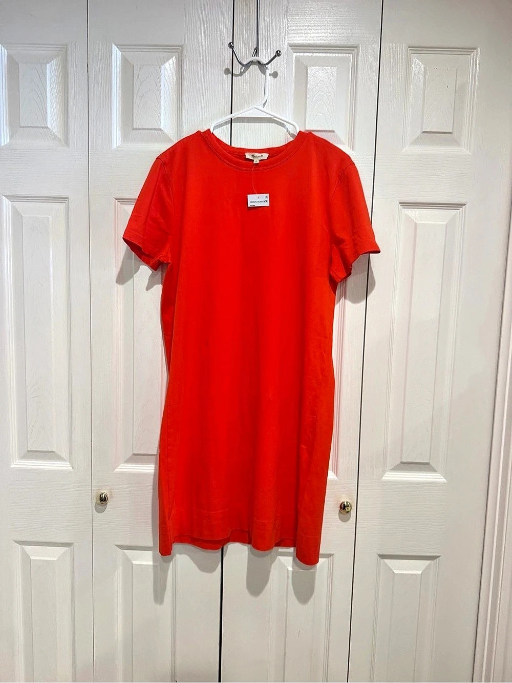 Madewell T-Shirt Mini Dress Red Mini Dress Size Small NWT